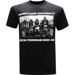 Homeland Security Fighting Terrorism Native American Indian Men's Tee