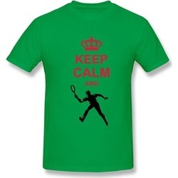 Coste Keep Calm Play Tennis White Adult Tee