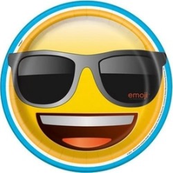 Emoji 30356720 9 in. Cool Dinner Plates Packs of 8