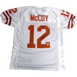Autographed Colt McCoy Texas Longhorns White Custom Jersey