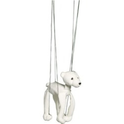 Sunny Toys WB366 16 In. Baby Bear - Polar, Marionette Puppet
