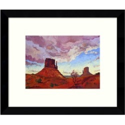 Framed Art Print The Guardians (Desert) by Erin Hanson: Outer Size 11x9