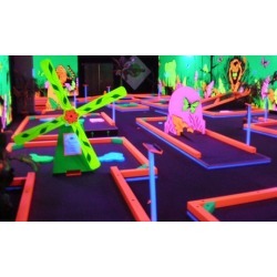 Three Games of Mini Golf for Two, Four, or Six, or Mini Golf and Laser Maze for Two at Glowgolf (Up to 56% Off)