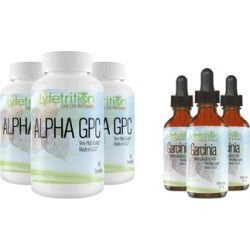 Lyfetrition Alpha GPC Premium Nootropic with Garcinia Liquid Drops