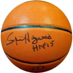 Autographed Spencer Haywood Seattle Sonics Spalding I/O Basketball