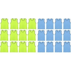 12 Pack Soccer Team Sports Training Net Vest Kids
