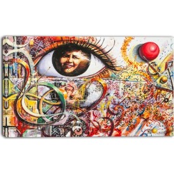 Street Art in Asilah Village - Graffiti Canvas Art Print