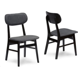 Debbie Wooden Upholstered Dining Chair Set (2-Piece)