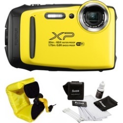 FujiFilm FinePix XP130 Camera (Yellow) with Strap and Cleaning Kit