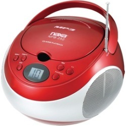 Naxa NPB252RD Portable Cd-mp3 Player With Am-fm Stereo -red