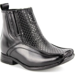 Toddler Boys I-322 Ankle High Side Zipper Party Dress Boots BF