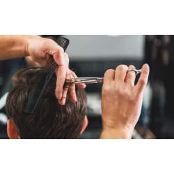 One Men's Haircut with Optional Sheer Color from Jamie at Escape Salon and Spa (Up to 38% Off)