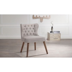 Baxton Studio Scarlett Fabric Upholstered Living Room Chair