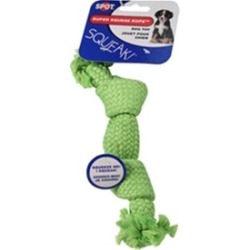 Ethical Dog 689725 Super Squeak Rope Dog Toy - Assorted 9 in.