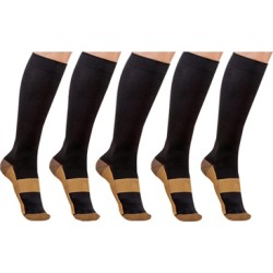 5Pack Compression Socks Women Anti Fatigue Men Reduce Swelling Socks