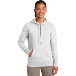 Sport-Tek LST254 Ladies Pullover Hooded Sweatshirt White - Large