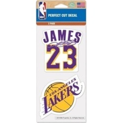 Lebron James Set of 2 Die Cut Decal Stickers Perfect Cu Lakers