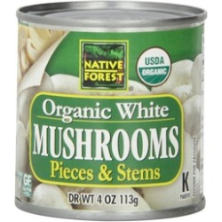 Native Forest BG16132 Organic Mushrooms, Pieces & Stems - 4 oz.