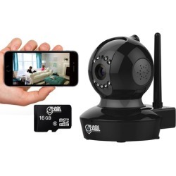 Black Label Cam Pro BL2605 Plug & Play FULL HD WiFi camera w/ Pan & Tilt & Night Vision w/optional SD Card (1-or 2-Pack)