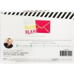 American Crafts HS313290 Blah Blah Blah - Cards A7 - Pack of 4