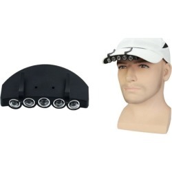 Head Lamp 5 Ultra Bright Clip-On LED Head Lights For Camping