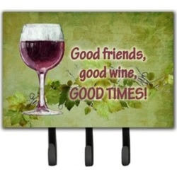 Carolines Treasures SB3070TH68 Good Friends Good Wine Good Times Leash