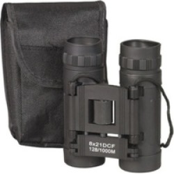 Binoculars Compact 8 X 21 Black Camping Hiking Hunting Survival