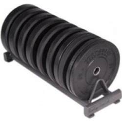 Body Solid ORPH260 260 lbs Rubber Bumper Olympic Weight Plates Set