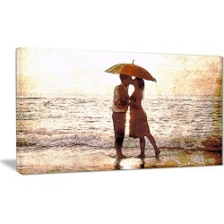 Baby Kiss By the Water- Sensual Canvas Art