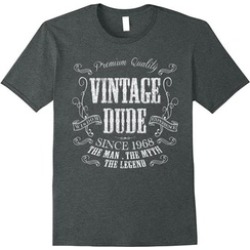 50th Birthday gift shirt Vintage dude 1968 50 year old shirt