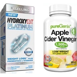 PureGenix Apple Cider Vinegar and Hydroxycut Platinum Probiotics and Weight Loss (2-Pack)