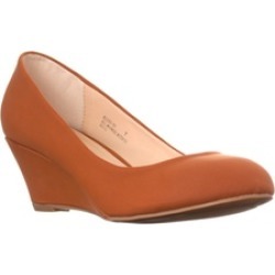 Riverberry Women's 'Elias' Round Toe Wedges, Chestnut