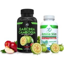 Garcinia Cambogia with Apple Cider Vinegar and Amino Slim Dietary Supplements (2-Pack)