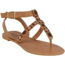 Xehar Women's Ankle Strap T-Strap Open Toe Summer Thong Flat Sandal