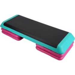 43" Adjustable Aerobic Exercise Stepper Platform Fitness Step Risers