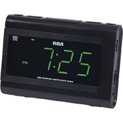 Audiovox RC142 Large LCD Clock Radio - Black