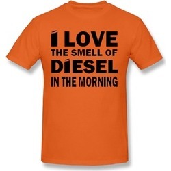 DSGAW The Smell Of Diesel In Morning T-shirt Orange