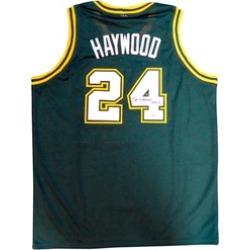 Autographed Spencer Haywood Seattle Sonics Green Custom Jersey