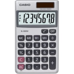 Casio SL-300SV Wallet Style Pocket Calculator 8 Digit Display