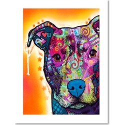 Dean Russo 'Heart U Pit Bull' Paper Art