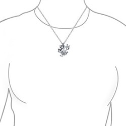 Sterling Silver Leo Zodiac Sign Pendant