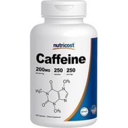 Caffeine Pills, 200mg Per Serving (250 Caps)