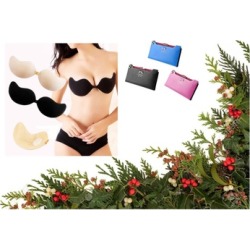 Sexy Silicone Invisible Bra Magic Push Up & Women Leather Wallet Free