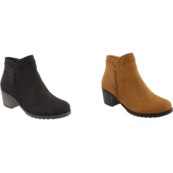 Moca Women's Low Heel Ankle Booties