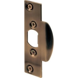 Prime Line Products Antique Brass Security Latch Strike