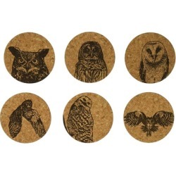 Corkology 411 Owls Cork Coaster Sets