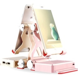 Techy Guru 2-in-1 10,400mAh Portable Power Bank and Foldable Device Holder