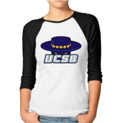 Knepley Womens Sleeve Tees University California Santa Black