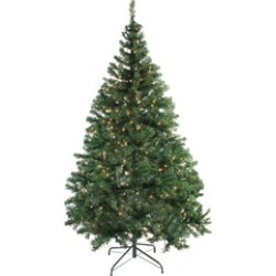7.5' x 54" Pre-Lit Niagara Pine Medium Artificial Christmas Tree