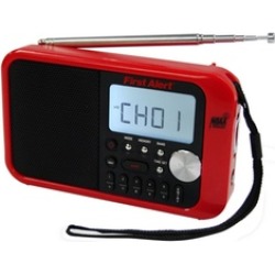 First Alert Digital Tuning AM FM Weather Band Clock Radio